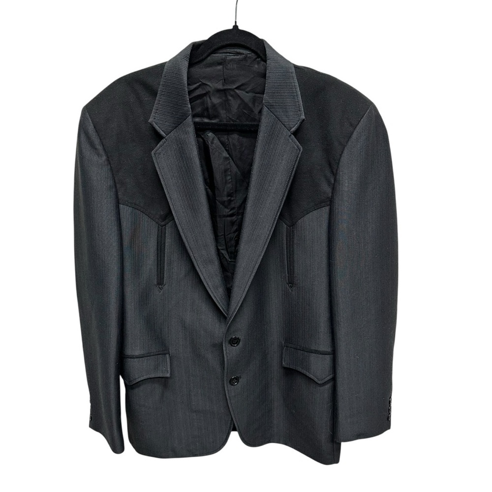 Circle S Dallas Texas Western Blazer Jacket Sport Coat Size 44R Rockabilly